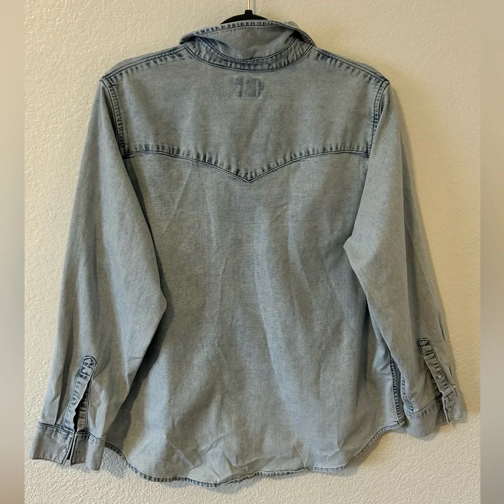 Levi's Ultimate Western Denim‎ Shirt SZ 1X (14-16) - Picture 11 of 14